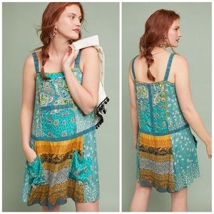 Scarf Printed Tunic Dress Anthropologie